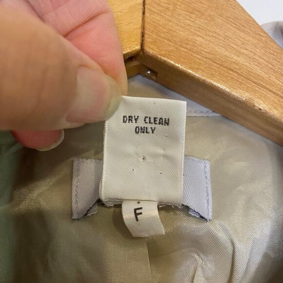 Loft Tan Long Button Up Lightweight Trench Coat Classic Work Size 4 - Picture 8 of 14